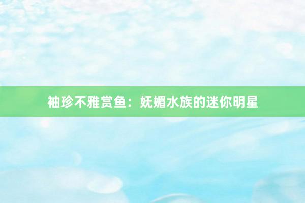 袖珍不雅赏鱼：妩媚水族的迷你明星